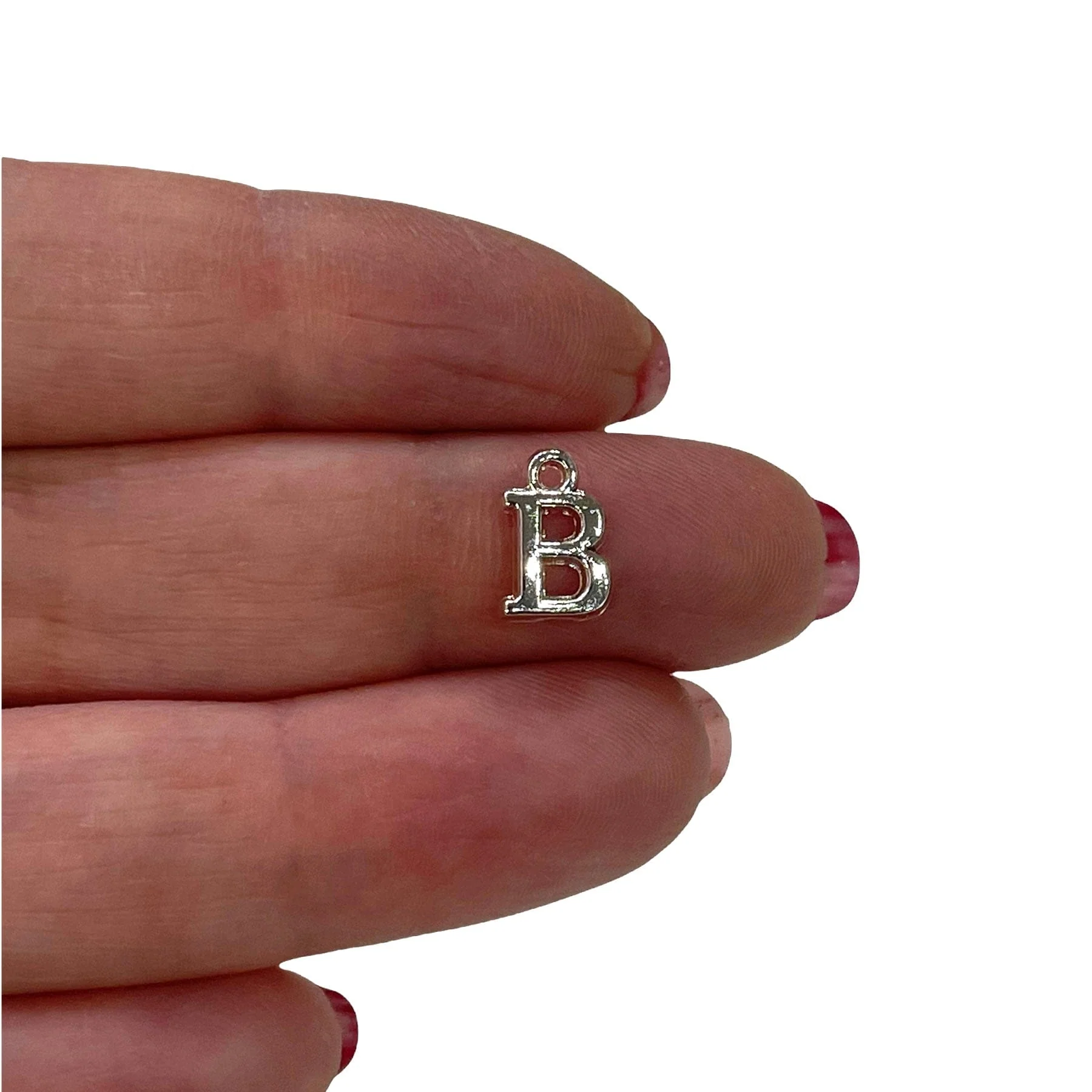 Silver Plated Brass Initial Charms - Image 3