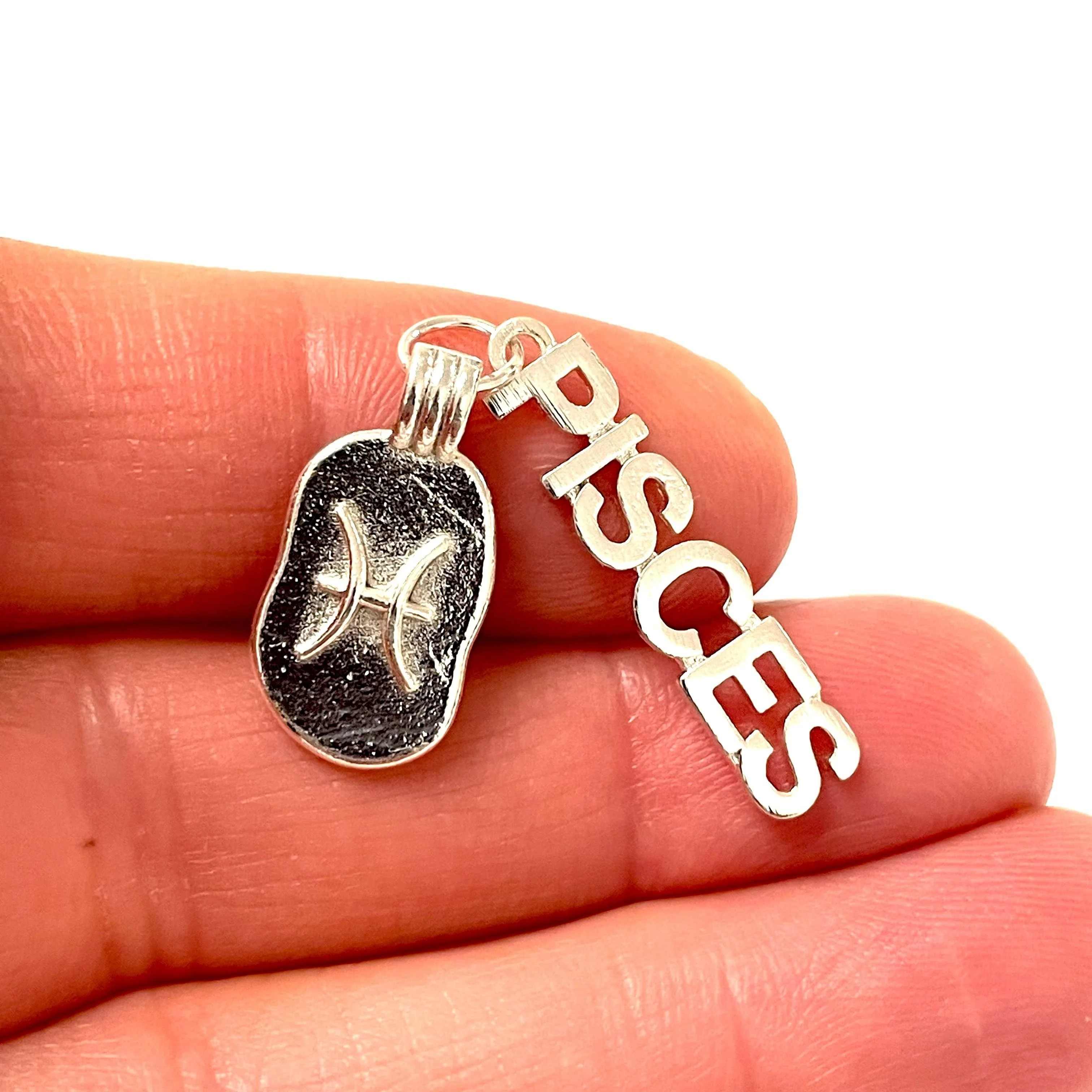 Silver Plated Brass Zodiac Horoscope Sign, Constellation Medallion Pendant,Celestial Astrology Charm-Chain&Jump Rings Not Included - Image 3