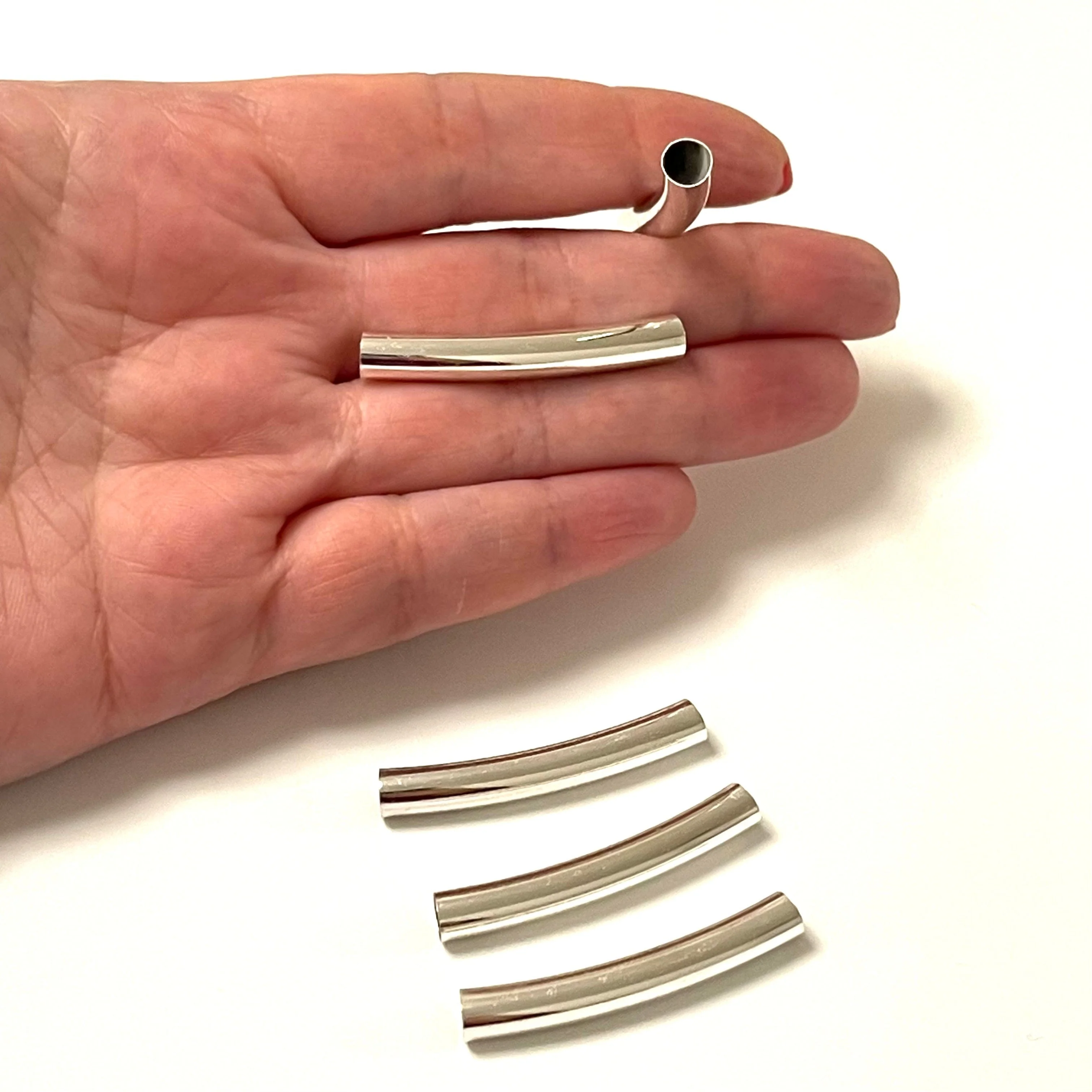 Silver Plated Spacer Tubes, Round Tube Bars , Silver Tube Bars