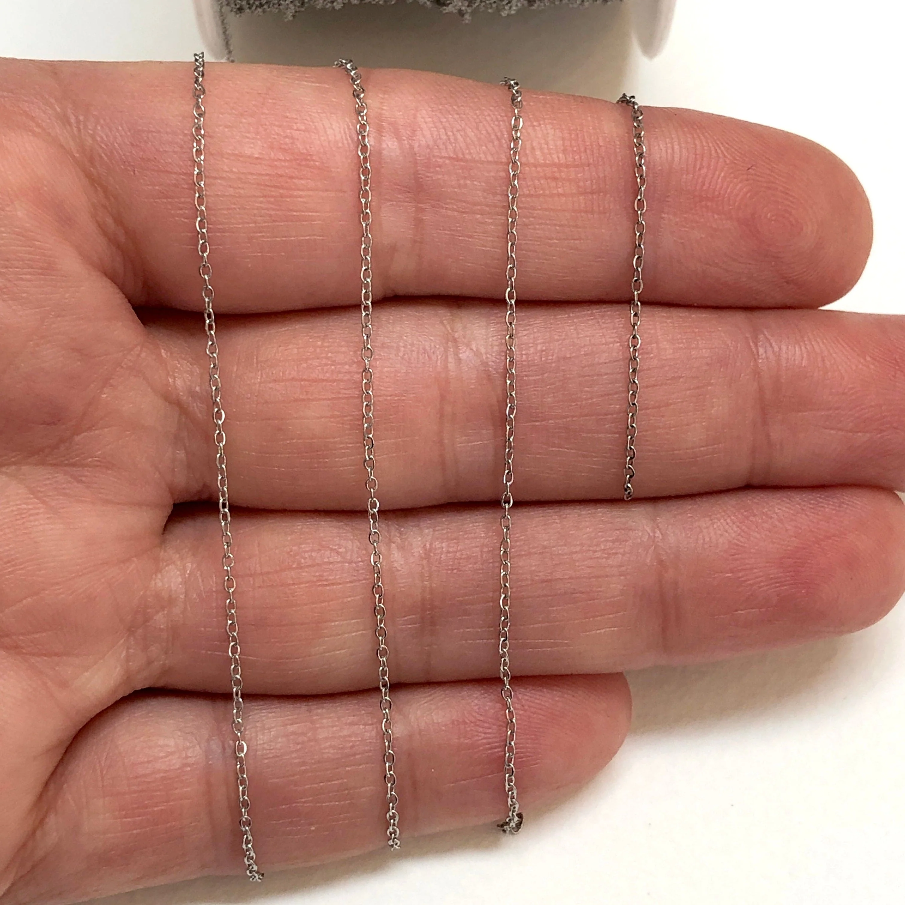 Waterproof Stainless Steel Cable Chain, Soldered Stainless Steel Chain 1mm - Image 2