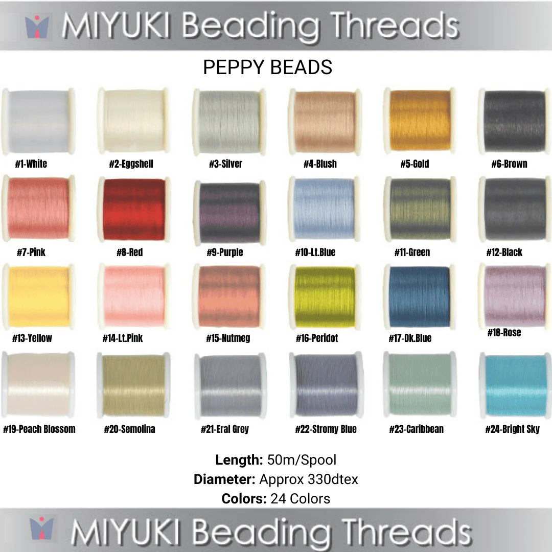 Miyuki Beading Thread-50 Meter Spool-Color 20 Semolina - Image 2