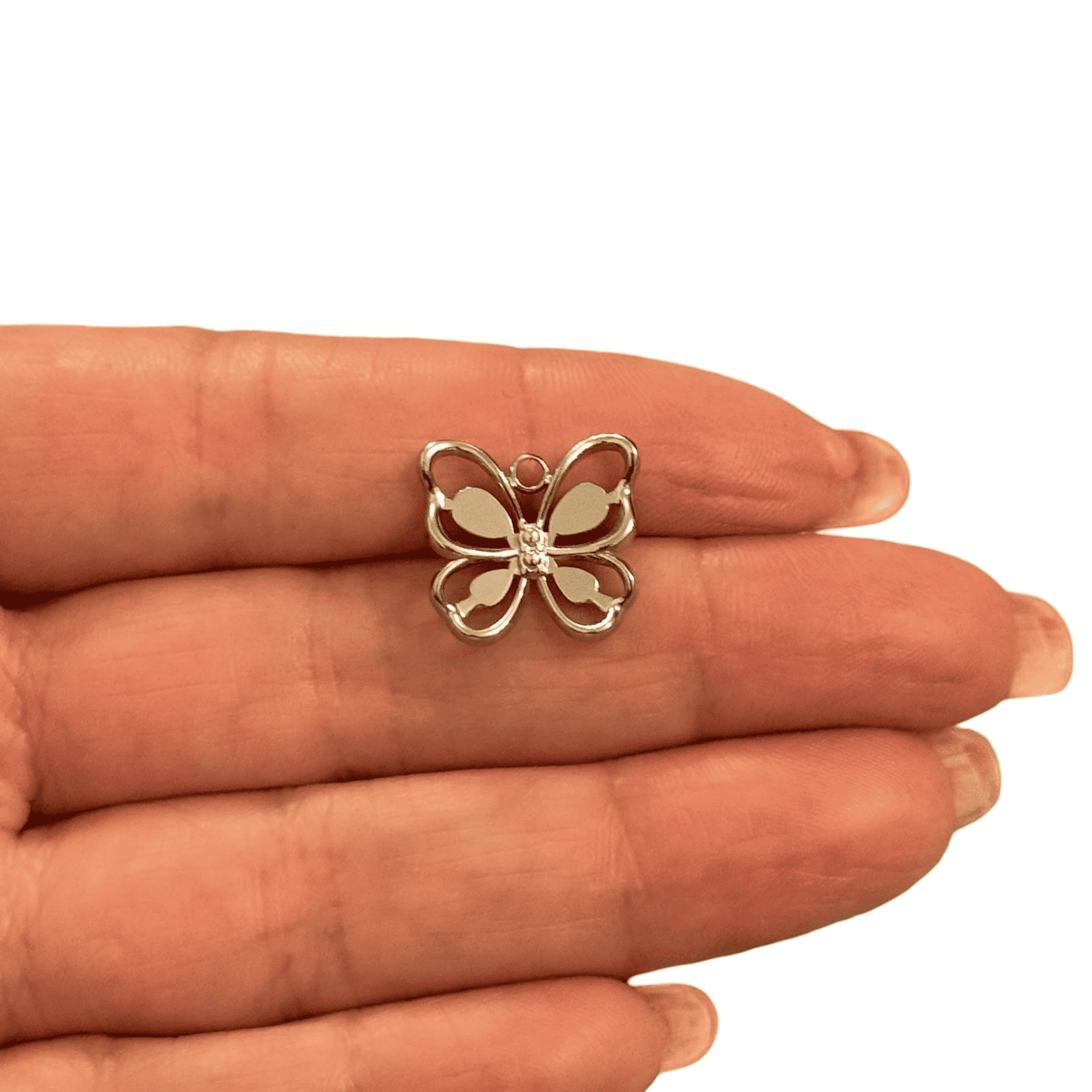 Waterproof Stainless Steel Butterfly Pendant
